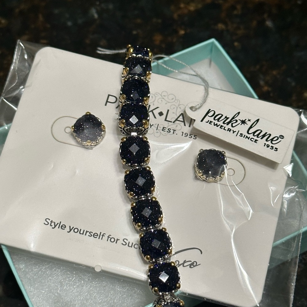 Park Lane Baby Signature Nightfall Bracelet & Matching Earrings - NWT